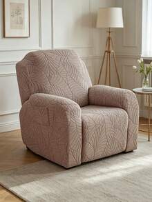 1/2/3seater Recliner Sofa Covers For Living RoomLeaf Pattern Sofa Relax Armchair Slipcovers Stretch Reclining Couch Covers Furniture Covers - Khaki - View 10