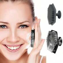 1pc Portable Silicone Face Scrub Brush, Combines Exfoliation, Beard Cleaning And Massage Functions, Suitable For Men, Provides Deep Cleansing - Multicolor - View 5