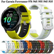 Silicone Replacement Watch Band For Forerunner 970, 965, 955, 945 And 935, 22mm Wristband Accessory, Breathable Smartwatch Strap For Men And Women - 22mm - View 2