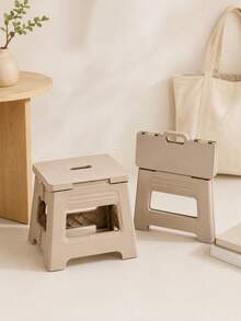 1PC Foldable Step Stool, Portable Folding Stool With Carry Handle, Lightweight Collapsible Plastic Footstool, Space-Saving Compact Seat For Adults , Bathroom, Kitchen, Bedroom, Living Room, Camping, Travel, Home Storage, Indoor & Outdoor Use,Sgabello - Multicolor - View 10