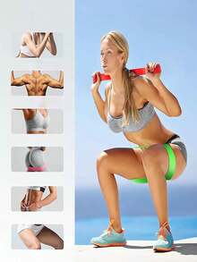 1pc/5pcs Resistance Band Set 5 Levels Exercise Loop Bands, For Leg, Hip, Abdominal Training, Yoga, Pilates, Fitness, Home Gym Strength Training - Multicolor - View 4