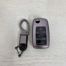 Soft TPU Car Key Cover With Key Protector Shell, Suitable For Polo Tiguan Passat B5 B6 B7 Golf MK6 Jetta Lavida, Octavia Seat - a - View 9