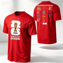 FIFA World Cup 2026 ™     World Cup Bracket Tee - Unisex - 紅色 - 查看 1
