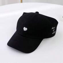 2 Peças Boné de Beisebol com Rabo de Cavalo para Mulheres, Boné Casual com Coque Desarrumado, Boné Pontiagudo Leve, Chapéu de Sol da Moda, Adequado para Esportes ao Ar Livre e Uso Casual Diário - boné preto - Visão 4