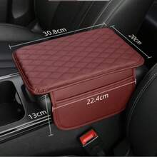 قفاز سيارة شامل - واقي وحدة التحكم المركزية من جلد البولي يوريثان، مع 2 جيب تخزين، يناسب معظم موديلات السيارات، اكسسوارات السيارة، ديكور سيارة النساء، لوازم داخل السيارة - النمط أ - مشاهدة 9