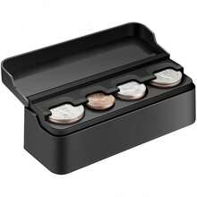 Coin Holder Car, Coin Change Organizer Compatible With Coins Of Different Sizes,-Mounted Holder Suitable Most, Trucks - Black - View 8