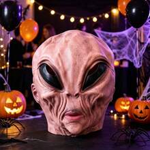 Halloween Alien Funny Mask, Adult Realistic Alien Mask, Scary Halloween Mask, Latex Full Head Party Prop Costume - Multiple Styles - View 2