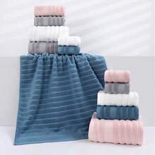 Luxury 100% Pure Cotton Wholesale Bath Towels, Soft And Highly Absorbent, Customized Knitted Baby Bath Towels For Home Use - Pink - View 6