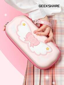 GeekShare Cute Star Wing Storage Bag Compatible With Switch 2017/Switch OLED, Suitable For Switch Console And Game Accessories - Pink - View 7