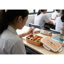 Multifunctional Bento Lunch Box With Included Cutlery - Mustard Yellow - View 4