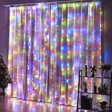 100/200/300/600LED Curtain String Lights, USB Powered Fairy Garland Lights. 8 Lighting Modes, With Remote Control (Battery Not Included), Suitable For Home Bedroom Window Wall Stage. Romantic Proposal Confession, Birthday Party, Wedding Celebration Background Atmosphere Decoration Hanging String Lights, Valentine's Day Halloween Christmas Holiday Decoration - USB Plug Curtain Light - View 28