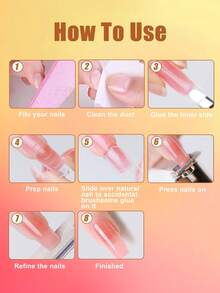 GLOZ 15ML 1pc/2pcs/3pcs/4pcs/5pcs/6pcs Nail Glue, Super Strong Fast Drying Long Lasting, Easy To Apply, Suitable For Acrylic Nails And Nail Tips, Quick Nail Repair, Nail Care And Strengthening, No UV Light Required - 15ml - View 8