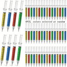 4 buah Pulpen Bentuk Suntik Kreatif - Warna Acak, Pulpen Desain Suntik Multi-Warna Lucu dan Unik, Hadiah Kreatif untuk Perawat dan Dokter, Cocok untuk Ulang Tahun, Pesta, dan Perlengkapan Sekolah - MultiWarna - View 11