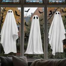1pc/3pcs/Set Extra Large Halloween Ghost Mirror Window Decals, Suitable For Glass Windows, Halloween Window Stickers, School Home Office Party Supplies - Multicolor - View 3