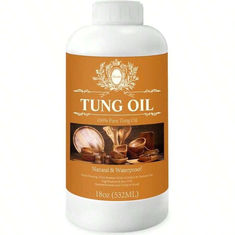18OZ Tung Oil Wood Food , Tung Oil Wood Outdoor,  Wood Sealer, Waterproof Sealer Wood, Wood Sealer Indoor, Tung Oil Wood Oil Outdoor Furniture - C - View 1