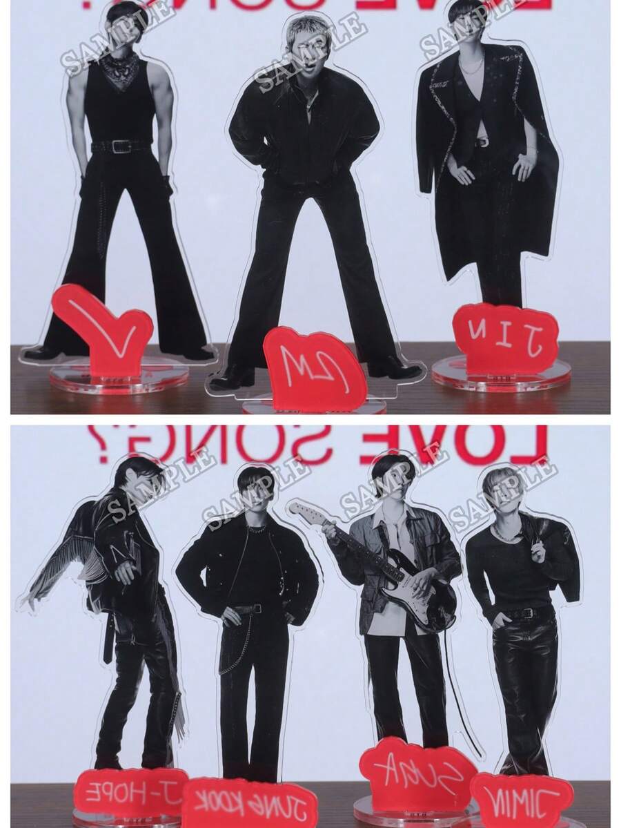 ARIRANG 立牌 B-TS 支架 ARIRANG 粉絲周邊商品 JHOPE JUNGKOO 平面壓克力立牌 精緻裝飾 桌面擺件 車飾聖誕小禮物 生日禮物 - 彩色 - 查看 1