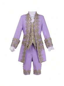 Besticktes Prinzenkleid Lila