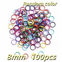 100pcs 8/10mm Small Double Open Jump Rings Colourful Small Key Rings Split Rings Functions On Connectors For Jewelry Crafts Decorations And DIY - Double Loop Hanging Loop - View 16