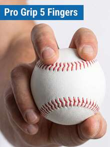 Durable Baseball For Reduced Impact Batting Thick Spongy Foam Balls For Youth Training Solid White Blank Baseball Perfect For Indoor Hitting Machine And Autograph Decor Cute Baseball Summer Workout Sports Equipment Exercise Ball Stuff - Baseball - View 4