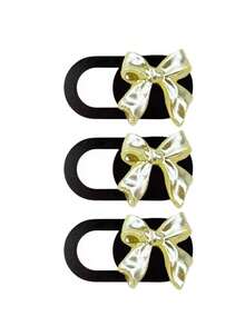 Bow-Knot Sliding Webcam Cover, Ultra-Thin Lens Cover, Compatible With Computer, Laptop, Phone, Tablet And Other Devices, Can Block Camera, Sliding Lens Cover, Easy To Open And Close, Protect Privacy, Suitable For Office Workers, Students, Teachers, Friends Gift, Colleagues Gift, Back To School Gift - Multicolor - View 11
