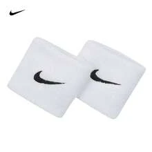 NIKE Unisex One Size Towel Short Wristband, Sweat-Absorbing For Fitness Training, Badminton, Tennis, Basketball Sports - White - View 5