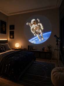 15 Patterns Galaxy Projector Night Light, USB Powered Planet Star Projector Lamp With Breathing LED Effect, Flexible Space Projector For Bedroom, Gaming Room, Party, Ceiling & Wall Decor - Planet Projector - View 9