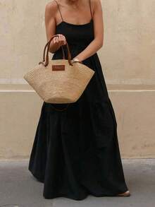 Women Short Dresses - Black - View 5