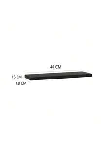 Estantería de pared minimalista nórdica, estantería individual, disponible en múltiples tamaños y colores. Ideal para sala de estar, dormitorio, decoración de pared de fondo de TV y exhibición montada en la pared. - Blanco - Ver 12