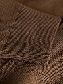 New Men's Casual Versatile Comfortable Minimalist Top - Brown - View 9