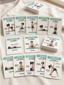 Beginner Easy Workout Cards - Easy-To-Follow Exercise Cards, Low-Intensity Workout | Easy Fitness Flashcards Beginner Fat Loss Strength Training Reference Cards, Full Body Muscle Group Exercise Illustrated, Suitable For Inexperienced Beginners - 31 Sports Flashcards 2 - View 6