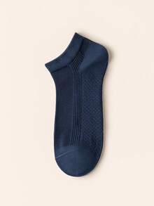 5/6 Pairs Men's Pure Cotton Mesh No Show Socks, Thin Breathable Moisture Wicking Ribbed Low Cut Casual Ankle Socks Multi Neutral Color Pack - Multicolor - View 9