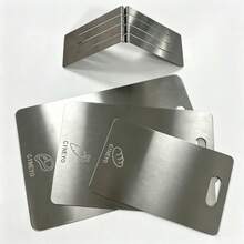 CINEYO Bộ 4 món (3 thớt kèm giá đỡ) thớt inox có giá đỡ tháo rời dễ lắp ráp, dùng cho nhà bếp, dùng được với máy rửa bát, phù hợp sơ chế nhiều loại nguyên liệu - 4 cái - Xem 3