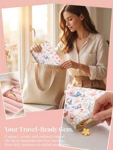 Book-Style Jewelry Organizer, Jewelry Pouch And Loose-Leaf Storage Binder (With Transparent Zippered Velvet Bag), Designed For Travel, Suitable For Earrings, Rings, Necklaces, Bracelets Storage, Book-Shaped Jewelry Storage Bag - Multicolor - View 11