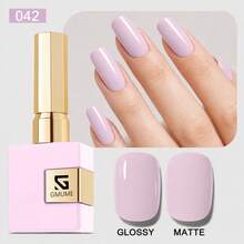 Kit de Esmalte em Gel GMUME com 4 Peças. Coleção Azul-Roxo Sonhadora 032, 045, 042, 035 Conjunto de Gel para Unhas UV/LED Soak-Off. Frascos Combinando Cores, 16 Ml (0,54 Fl Oz). Qualidade de Salão, Uso Doméstico, Longa Duração, Resistente a Lascas, Arte de Unhas, Manicure DIY em Casa - Multicolorido - Visão 8
