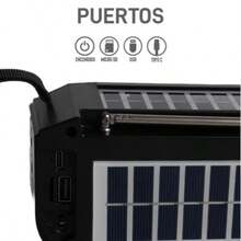 BUYTITI Bluetooth Speaker With Solar Panel And FM Radio - View 2