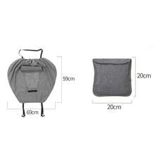 Universal Stroller Sunshade With Newborn Protection, Stroller Sun Canopy, Baby Stroller Protection Accessory. - Black-with Viewing - View 2