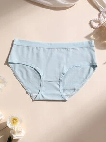 4件組女款純棉三角內褲,低腰無縫內衣,純色舒適透氣內著 - 彩色 - 查看 6