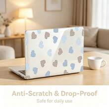 2件組透明硬 PC 筆電保護殼，相容 Macbook，防滑矽膠腳墊、鏤空散熱孔、全包防震保護套，適用 13 Neo/13.3 Air/13.3 Pro/13.6 Air/14.2 Pro/15 Air/16.2 Pro - 查看 1