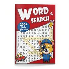 Sổ tay tìm cụm từ, sổ luyện tập tìm và viết cụm từ hàng ngày, sổ hoạt động học tập bằng giấy để nhận diện từ, ghi nhớ cụm từ, luyện viết tay và học tập yên tĩnh tại bàn, phù hợp cho học tại nhà, luyện tập tại lớp và sử dụng khi đi du lịch - Tìm kiếm từ vựng trực quan - Xem 2