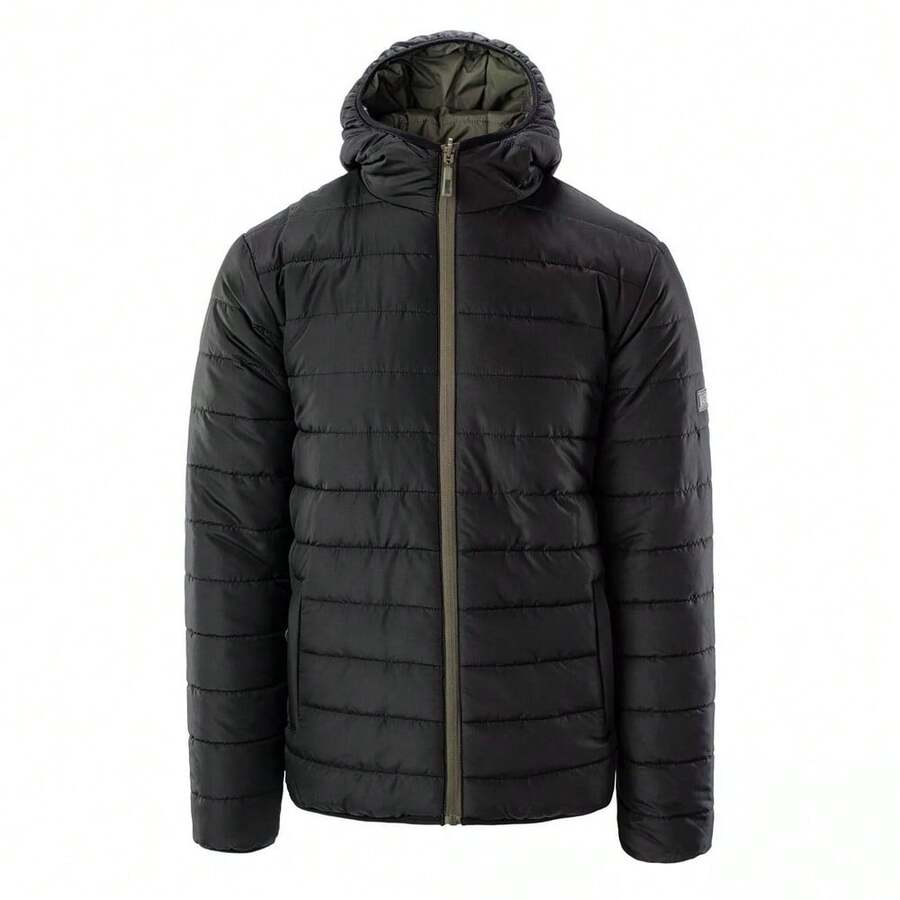MAGNUM Mens Cameleon II Lightweight Padded Jacket - Black/Olive Green - View 1