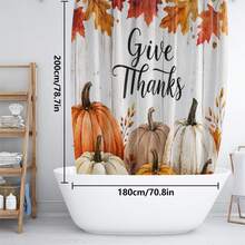 1 buah/4 buah Set Tirai Mandi Dekorasi Kamar Mandi Multifungsi Motif & Daun Maple, Gratis 12 Pengait, Suasana Liburan Premium, Keset Kamar Mandi, Karpet Berbentuk U dan Penutup Tutup Toilet Bulat, Cocok untuk Semua Acara, Set Kamar Mandi - Daun Maple - View 10