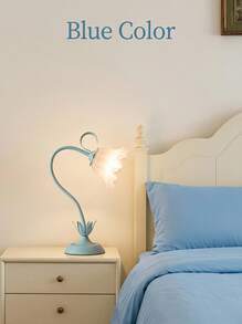 1pc Flexible Flower Lamp With Adjustable Shape And Color, Sleep Light, Desk Lamp, Living Room Light, Wildflower Lamp, Bedside Lamp, Bedroom Light, Home Decor Lamp (Color: Green, Pink, Includes Bulb) - USB Port Power Supply (built-in Light Source) - View 6