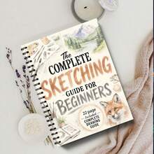 Comprehensive Sketching Guide For Beginners - 22-Page Complete Drawing Guide, Suitable For Beginners, Beautiful Illustrations And Instructions, Multiple Options Available (Pencils Not Included) - Single Piece - View 2