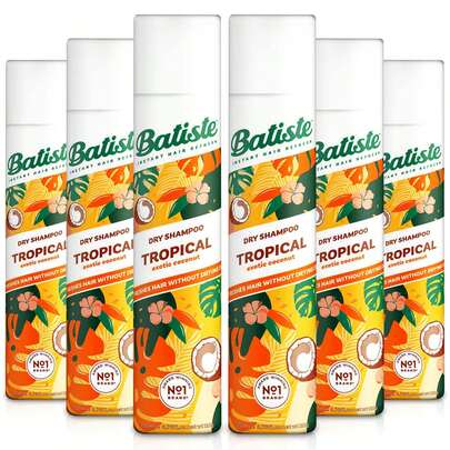 Batiste Tropical Dry Shampoo 200ml - Pack Of 6