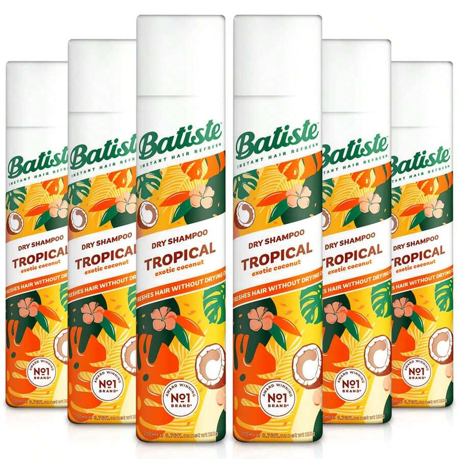 Batiste Tropical Dry Shampoo 200ml - Pack Of 6 - Spray - View 1