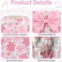 Pet Dress Dog Clothes Cat Dress - Baby Pink - View 4