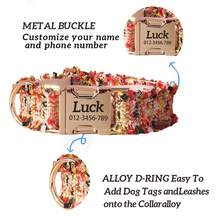 Personalized Pet Collar - Polyester Fiber Customizable Name & Phone Number Etc. - Pet Collar, Suitable For Small, Medium And Large Dogs, Best Gift For Dogs, Daily, Holiday, Best Gift For Friends And Family - Multicolor - View 8