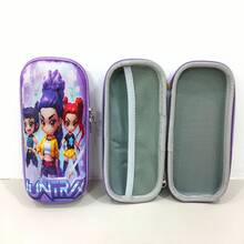 KPop Demon Hunters 1件裝可愛動漫卡通鉛筆盒收納袋，簡約時尚設計，多功能工具收納，適合返校季、居家與旅行收納，大容量設計，可替換收納袋，輕巧便攜，適合送給朋友與粉絲的小禮物 - 彩色 - 查看 13