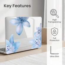 2件裝透明全包覆硬殼PC保護殼，適用於MacBook/Matebook，水晶透明防刮防撞薄型筆電殼，相容13 Neo/13.3 Air/13.3 Pro/13.6 Air/14.2 Pro/15 Air/16.2 Pro/D16/14 Ultra - 查看 5