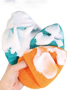Giant Refreshing Facial Sponge - Ultimate Cleansing Tool - Extra Thick Oversized Face Cleansing Sponge - Multicolor - View 4